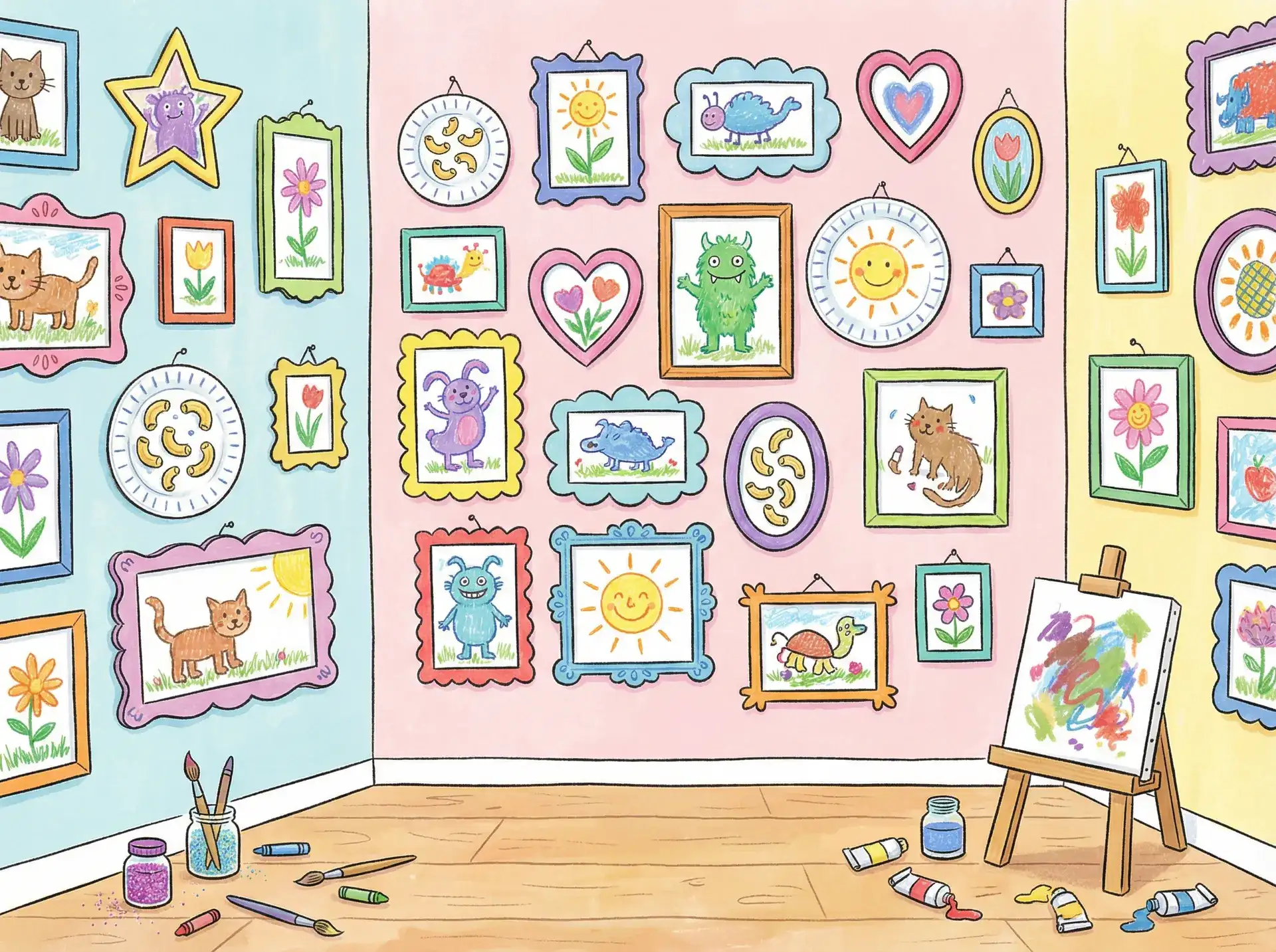 小朋友的彩色画作 - 佩小姐的奇幻城堡下载 创意展示